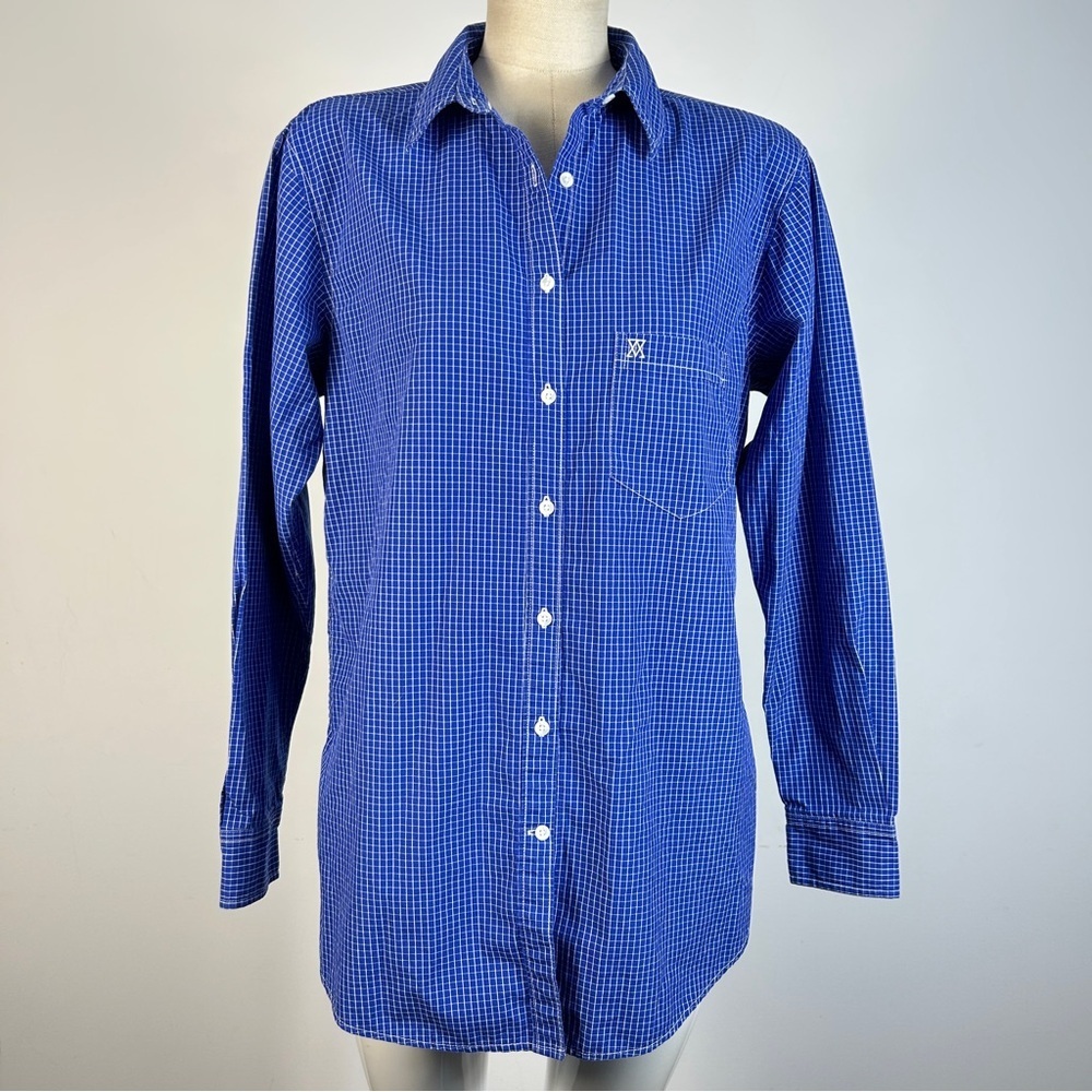 Talula Women's Blue Gingham Button Down Shirt S